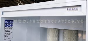 Mini powder coating booth