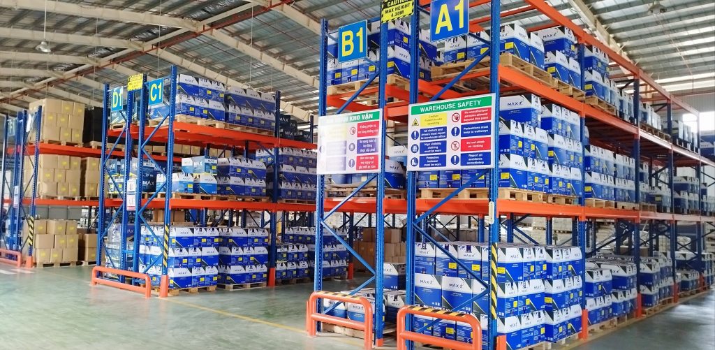 Powder coating storage