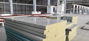Manual powder coating line